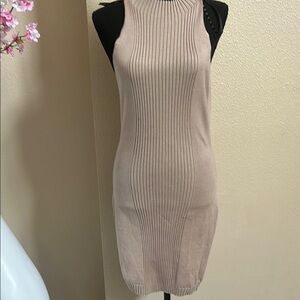 Missguided Camel Midi Dress